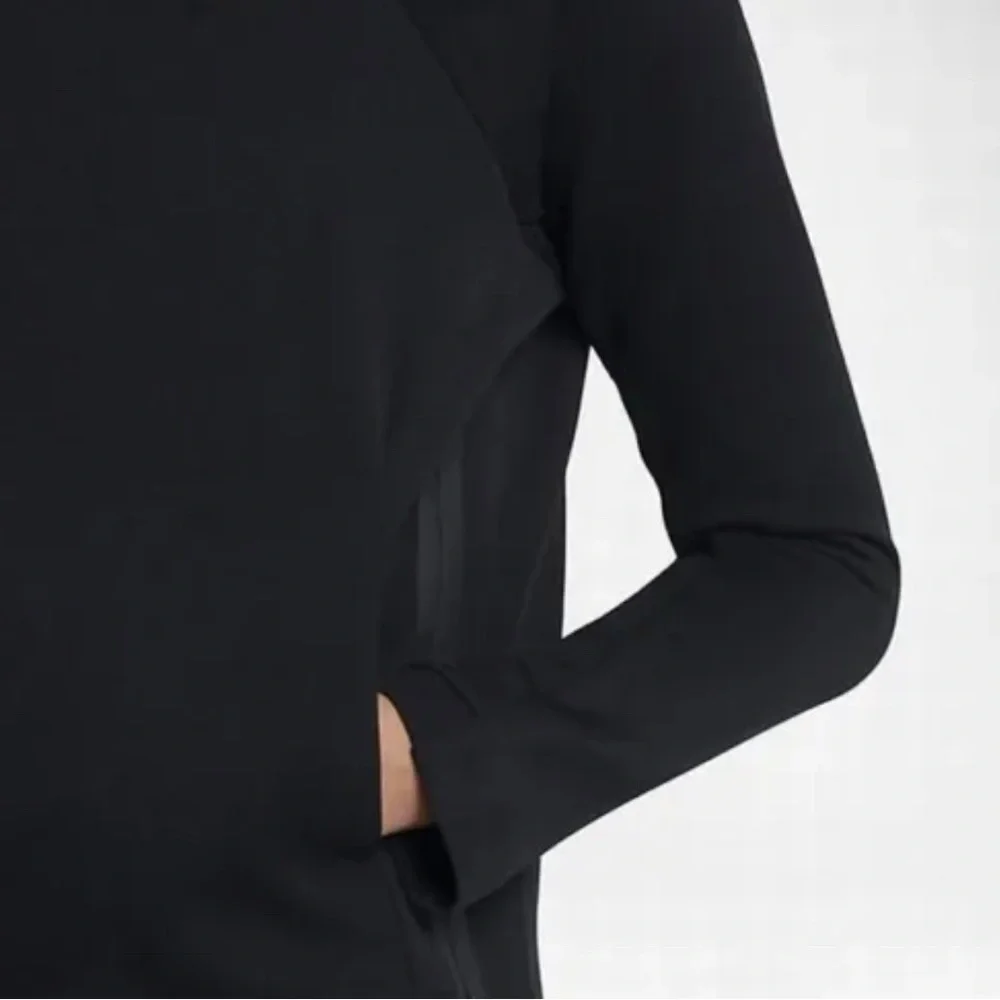NWT Nike‎ Womens Tech Pack Fleece Mock Neck Top Black Medium